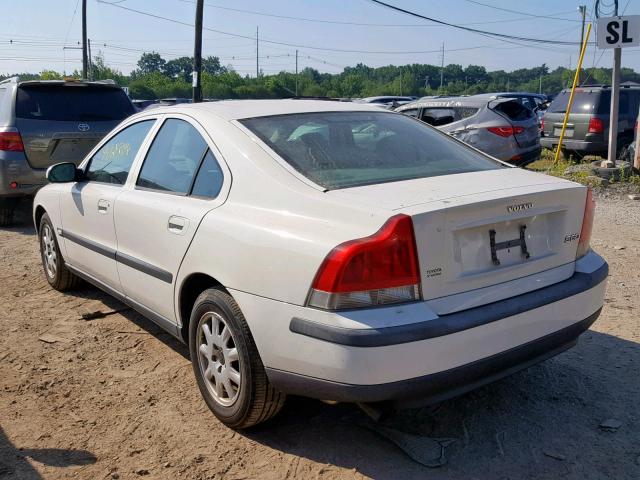 YV1RS61R022138706 - 2002 VOLVO S60 WHITE photo 3