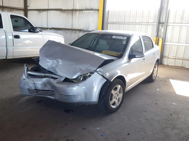 1G1AL58F287162113 - 2008 CHEVROLET COBALT LT SILVER photo 2