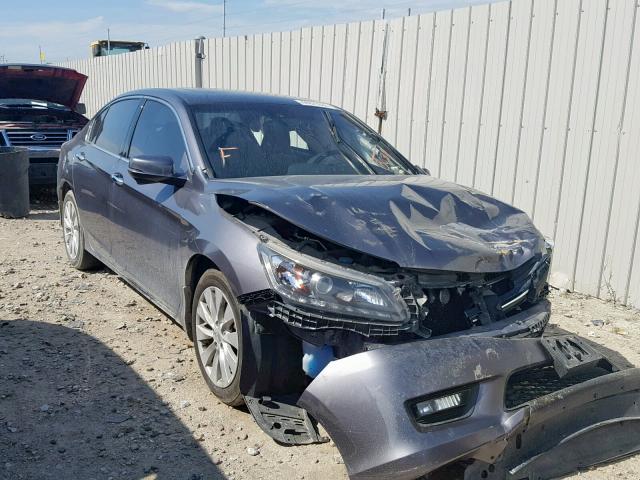 1HGCR3F86FA010036 - 2015 HONDA ACCORD EXL GRAY photo 1