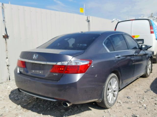 1HGCR3F86FA010036 - 2015 HONDA ACCORD EXL GRAY photo 4