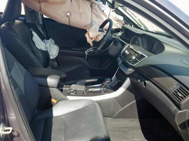 1HGCR3F86FA010036 - 2015 HONDA ACCORD EXL GRAY photo 5