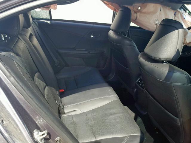 1HGCR3F86FA010036 - 2015 HONDA ACCORD EXL GRAY photo 6