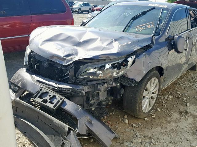 1HGCR3F86FA010036 - 2015 HONDA ACCORD EXL GRAY photo 9