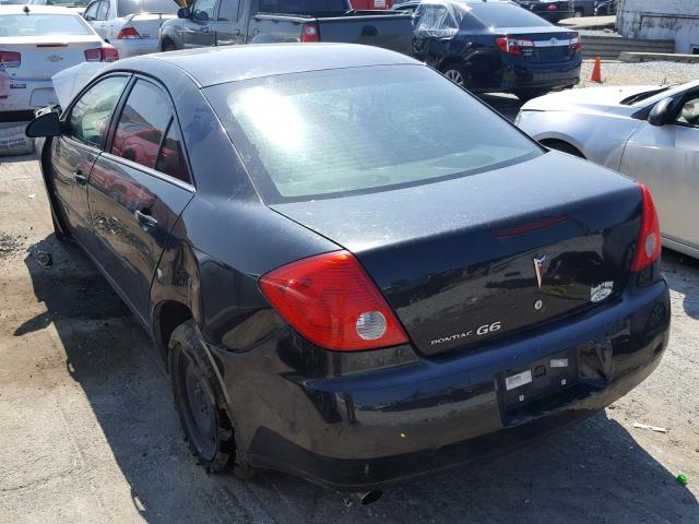 1G2ZF57B784302257 - 2008 PONTIAC G6 VALUE L BLACK photo 3