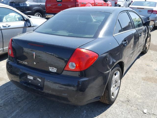 1G2ZF57B784302257 - 2008 PONTIAC G6 VALUE L BLACK photo 4