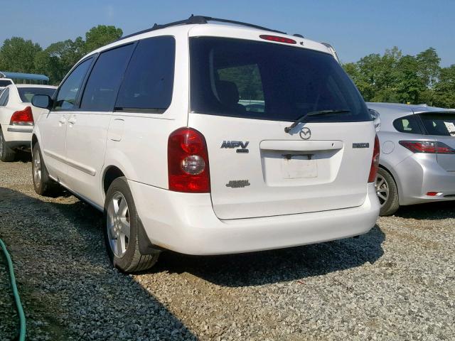 JM3LW28J720310855 - 2002 MAZDA MPV WAGON WHITE photo 3