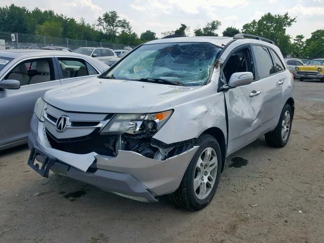 2HNYD28238H505086 - 2008 ACURA MDX SILVER photo 2