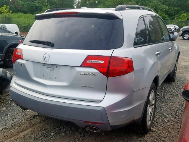 2HNYD28238H505086 - 2008 ACURA MDX SILVER photo 4