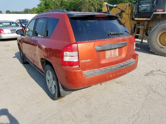 1J4FF47B89D213589 - 2009 JEEP COMPASS SP ნარინჯისფერი ფოტო 3