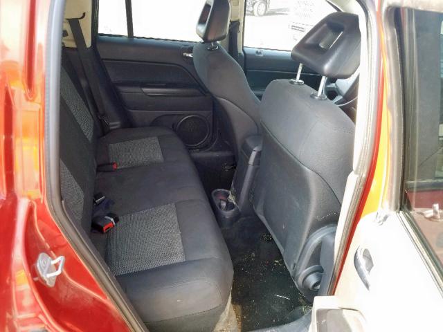 1J4FF47B89D213589 - 2009 JEEP COMPASS SP ნარინჯისფერი ფოტო 6