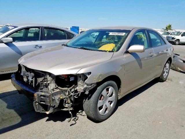 4T1BE46K57U098287 - 2007 TOYOTA CAMRY NEW GOLD photo 2