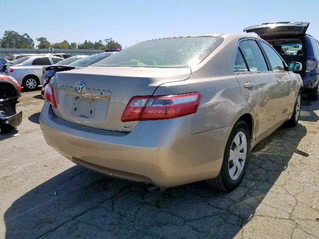 4T1BE46K57U098287 - 2007 TOYOTA CAMRY NEW GOLD photo 4