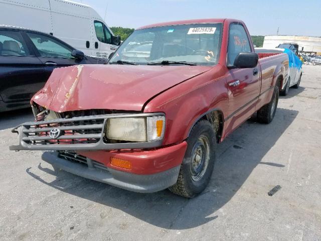 JT4UD10D7S0003771 - 1995 TOYOTA T100 RED photo 2