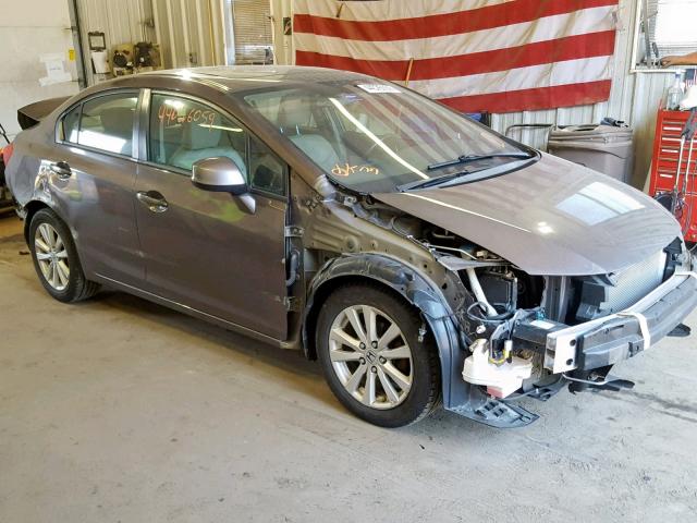 2HGFB2F96CH550147 - 2012 HONDA CIVIC EXL ყავისფერი ფოტო 1