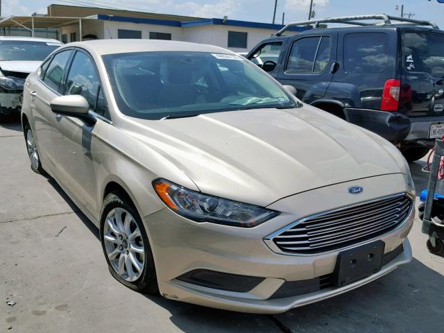 3FA6P0G75JR239916 - 2018 FORD FUSION S TAN photo 1