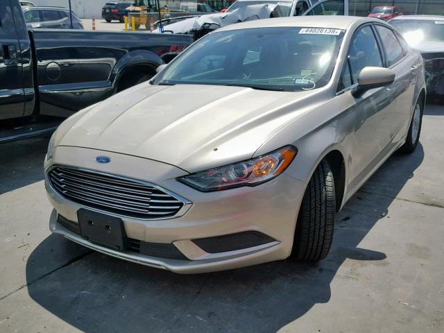 3FA6P0G75JR239916 - 2018 FORD FUSION S TAN photo 2