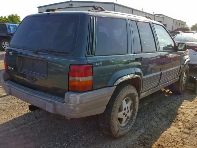 1J4GZ58S0SC647310 - 1995 JEEP GRAND CHER GREEN photo 4