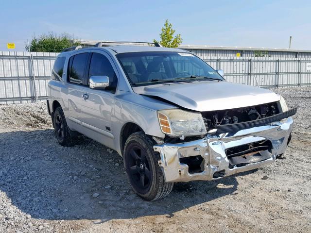 5N1AA08B66N731465 - 2006 NISSAN ARMADA SE SILVER photo 1