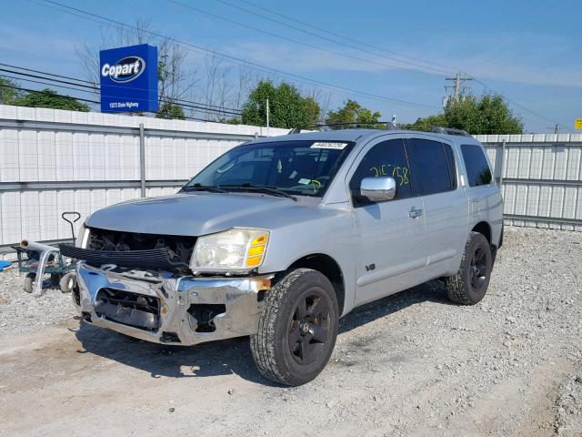 5N1AA08B66N731465 - 2006 NISSAN ARMADA SE SILVER photo 2