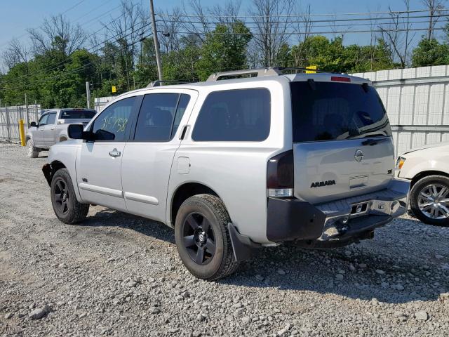 5N1AA08B66N731465 - 2006 NISSAN ARMADA SE SILVER photo 3