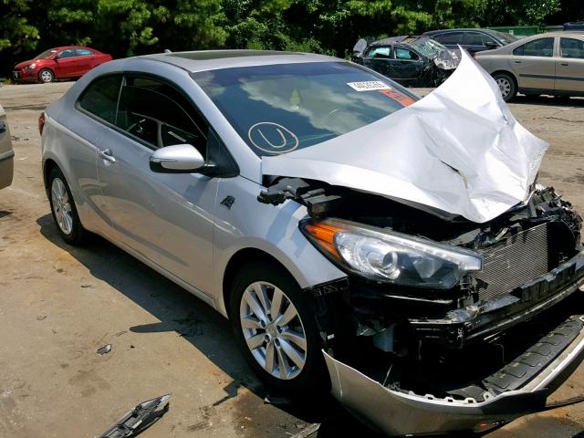 KNAFX6A84E5182466 - 2014 KIA FORTE EX SILVER photo 1