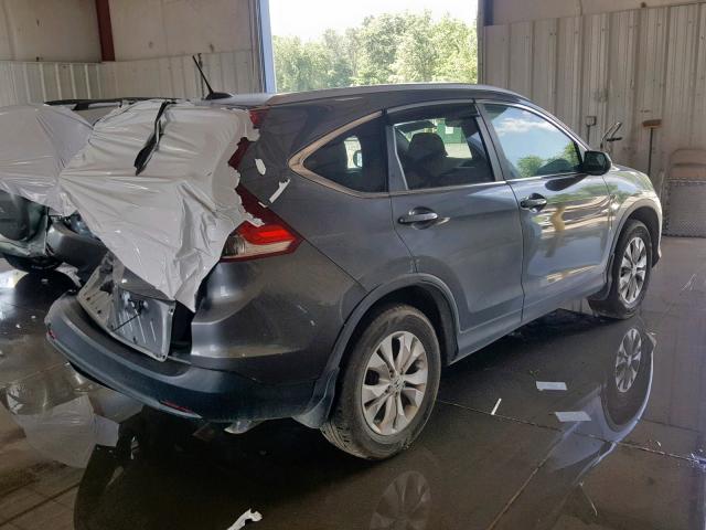 2HKRM4H76CH630567 - 2012 HONDA CR-V EXL GRAY photo 4