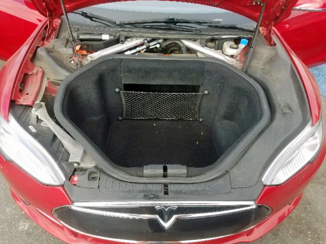 5YJSA1S10EFP56244 - 2014 TESLA MODEL S წითელი ფოტო 7