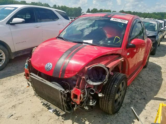 3VWCP21C02M403356 - 2002 VOLKSWAGEN NEW BEETLE წითელი ფოტო 2