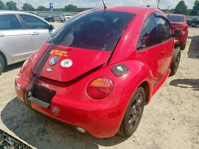 3VWCP21C02M403356 - 2002 VOLKSWAGEN NEW BEETLE წითელი ფოტო 4