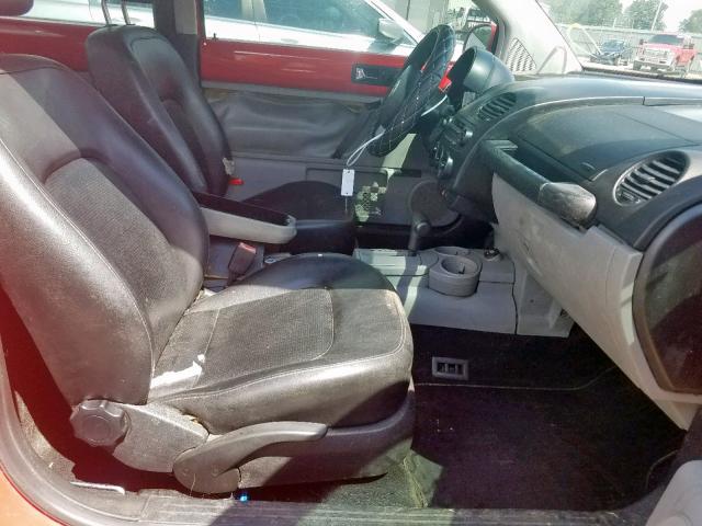 3VWCP21C02M403356 - 2002 VOLKSWAGEN NEW BEETLE წითელი ფოტო 5
