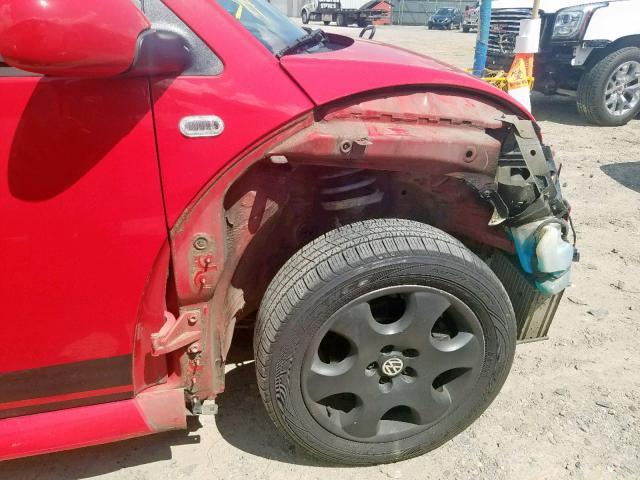 3VWCP21C02M403356 - 2002 VOLKSWAGEN NEW BEETLE წითელი ფოტო 9