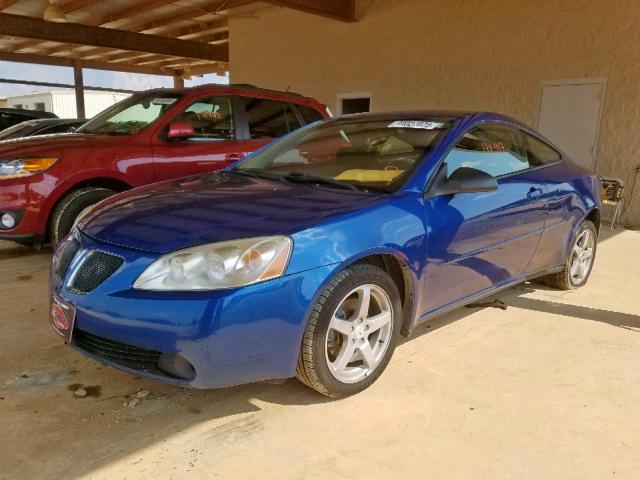 1G2ZH158764185206 - 2006 PONTIAC G6 GT BLUE photo 2