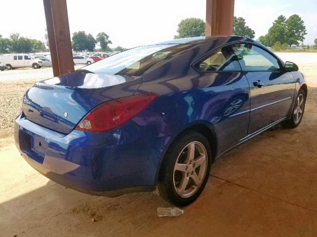 1G2ZH158764185206 - 2006 PONTIAC G6 GT BLUE photo 4