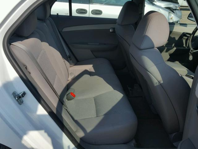 1G1ZC5EB2AF258159 - 2010 CHEVROLET MALIBU 1LT WHITE photo 6