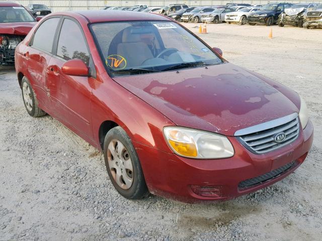 KNAFE221695655872 - 2009 KIA SPECTRA EX BURGUNDY photo 1