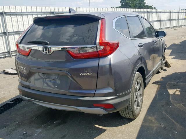 7FARW2H86JE057676 - 2018 HONDA CR-V EXL GRAY photo 4