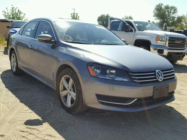 1VWBP7A3XDC148342 - 2013 VOLKSWAGEN PASSAT SE GRAY photo 1