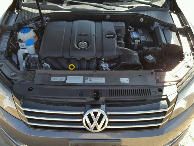 1VWBP7A3XDC148342 - 2013 VOLKSWAGEN PASSAT SE GRAY photo 7