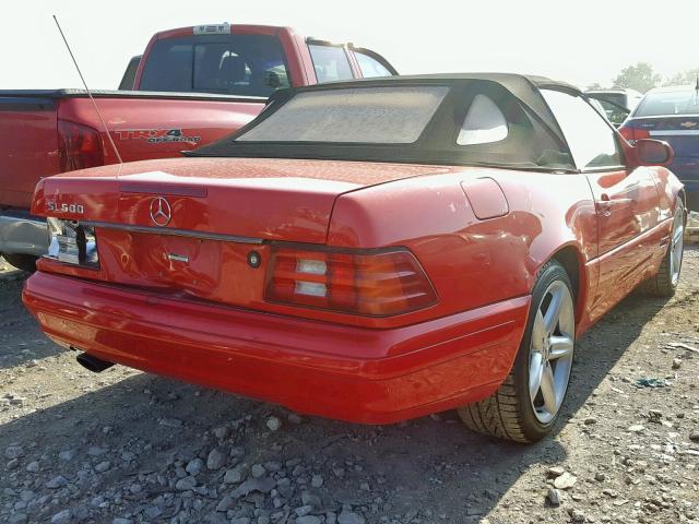 WDBFA68F7XF177864 - 1999 MERCEDES-BENZ SL 500 RED photo 4