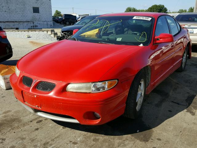 1G2WP52KXXF214975 - 1999 PONTIAC GRAND PRIX RED photo 2
