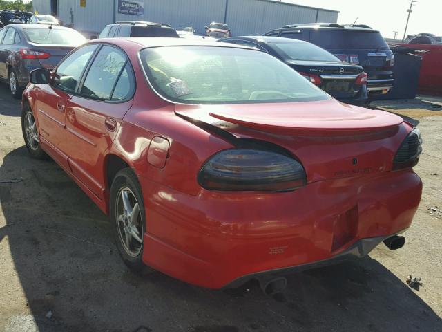1G2WP52KXXF214975 - 1999 PONTIAC GRAND PRIX RED photo 3