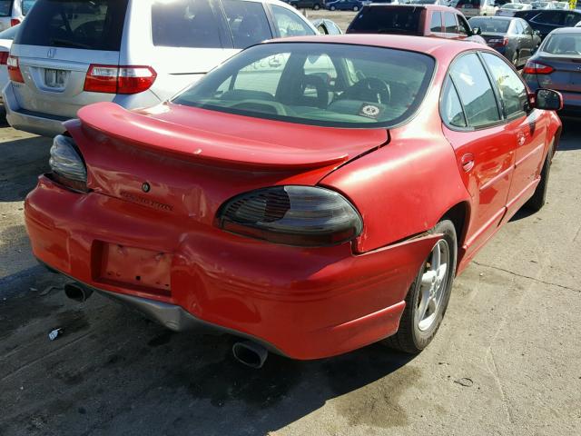 1G2WP52KXXF214975 - 1999 PONTIAC GRAND PRIX RED photo 4