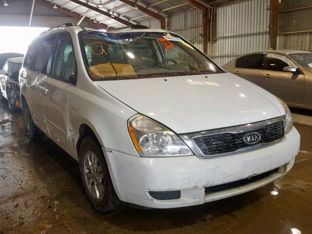 KNDMG4C76C6433174 - 2012 KIA SEDONA LX WHITE photo 1