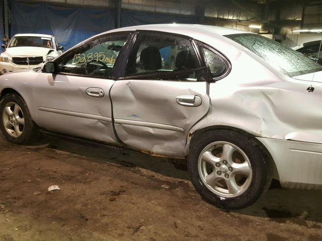 1FAHP55U21G117665 - 2001 FORD TAURUS SES SILVER photo 9