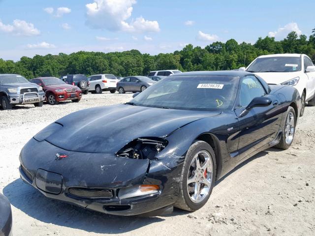 1G1YY12S225105962 - 2002 CHEVROLET CORVETTE Z BLACK photo 2