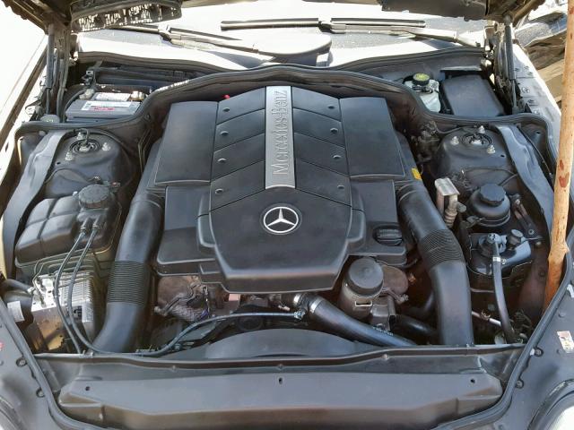 WDBSK75F73F032968 - 2003 MERCEDES-BENZ SL 500R BLACK photo 7