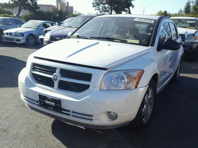 1B3HB48B17D125104 - 2007 DODGE CALIBER SX WHITE photo 2