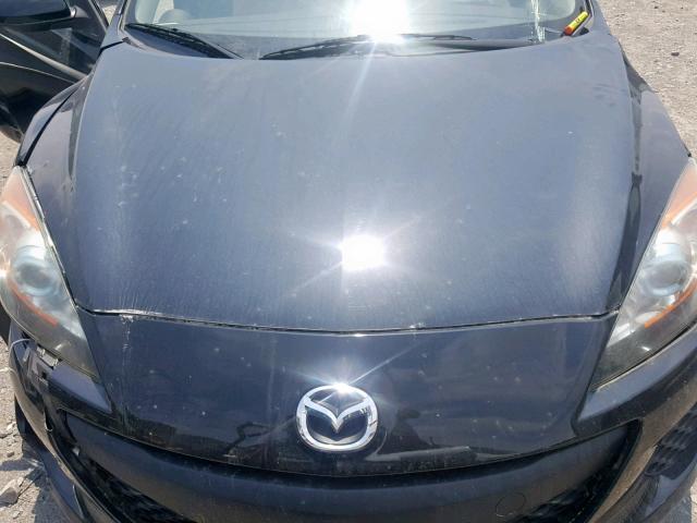 JM1BL1L76D1724953 - 2013 MAZDA 3 I BLACK photo 7