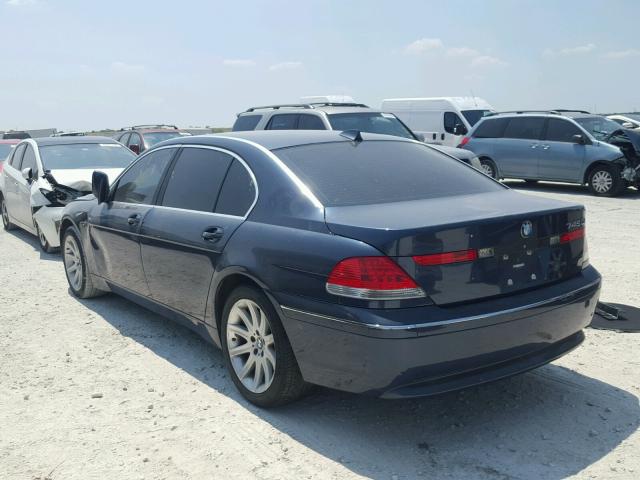 WBAGN63414DS48190 - 2004 BMW 745 LI BLUE photo 3