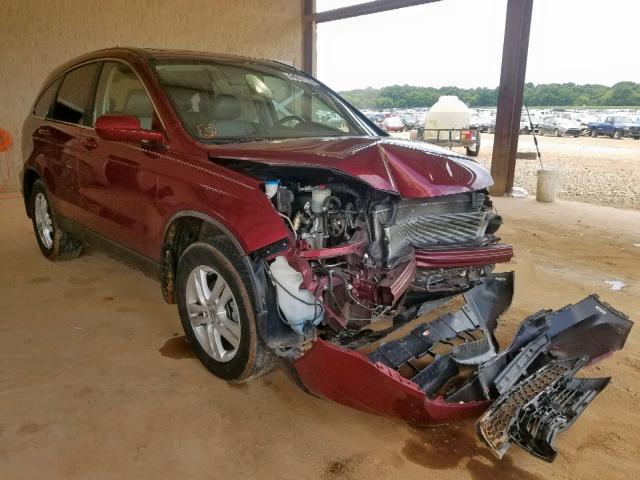 5J6RE3H70AL007262 - 2010 HONDA CR-V EXL MAROON photo 1